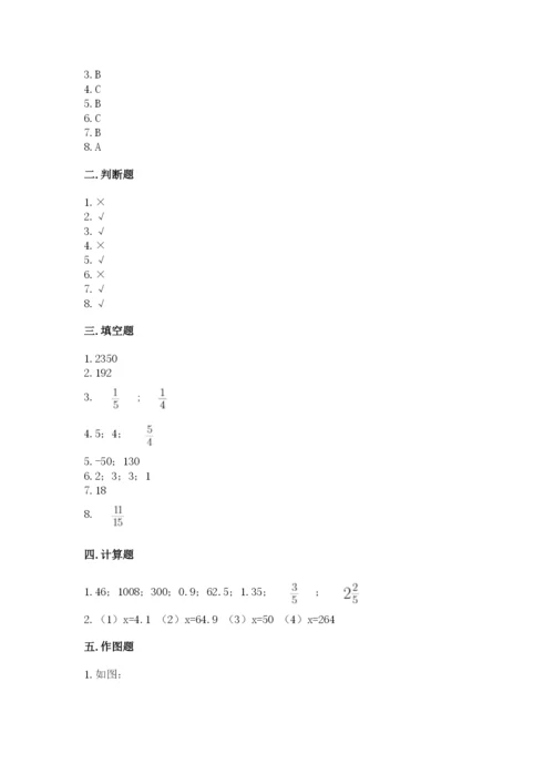 小学六年级下册数学期末卷附参考答案【基础题】.docx