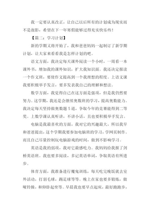 学习计划作文500字.docx