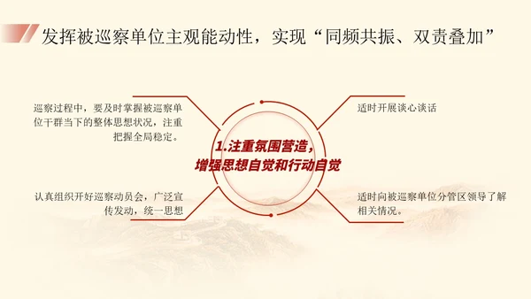 红色简约大气党建内容型工作汇报总结ppt培训课件模板巡视巡察