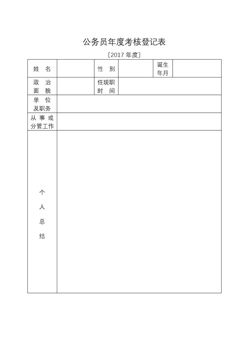 公务员考核优秀等次比例审核表