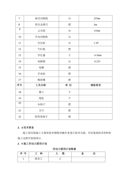 室内卫生间装修综合项目施工专项方案.docx