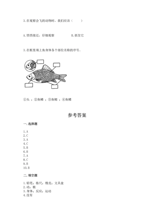 教科版一年级下册科学期末测试卷精品（网校专用）.docx