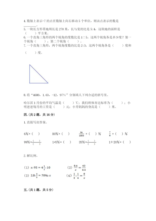 河南省平顶山市六年级下册数学期末考试试卷精品（历年真题）.docx