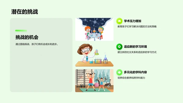 一年级学习生活回顾PPT模板
