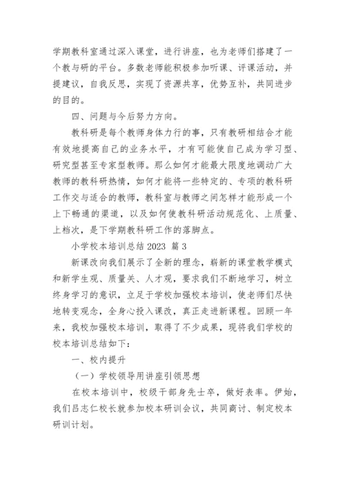 小学校本培训总结2023.docx