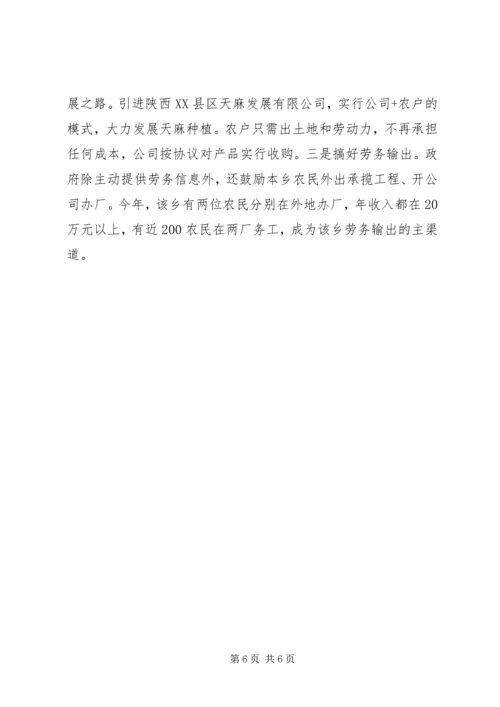 关于××乡农民增收情况的调查 (2).docx