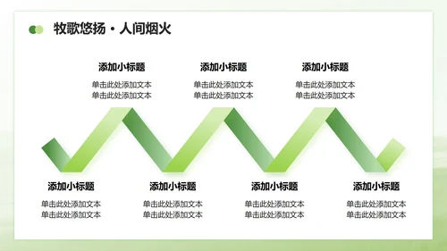 绿色商务风内蒙古草原主题家乡介绍作业汇报PPT模板