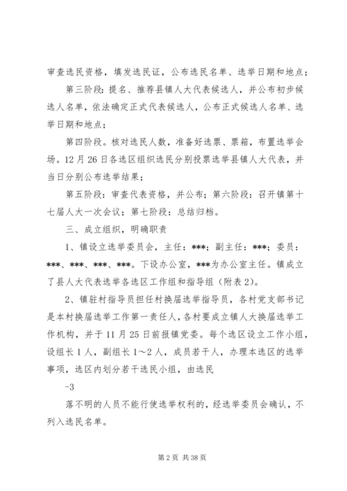 镇人大换届选举XX县区人大代表换届选举实施方案.docx