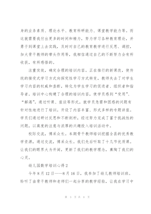 幼儿园数学培训心得体会3篇.docx