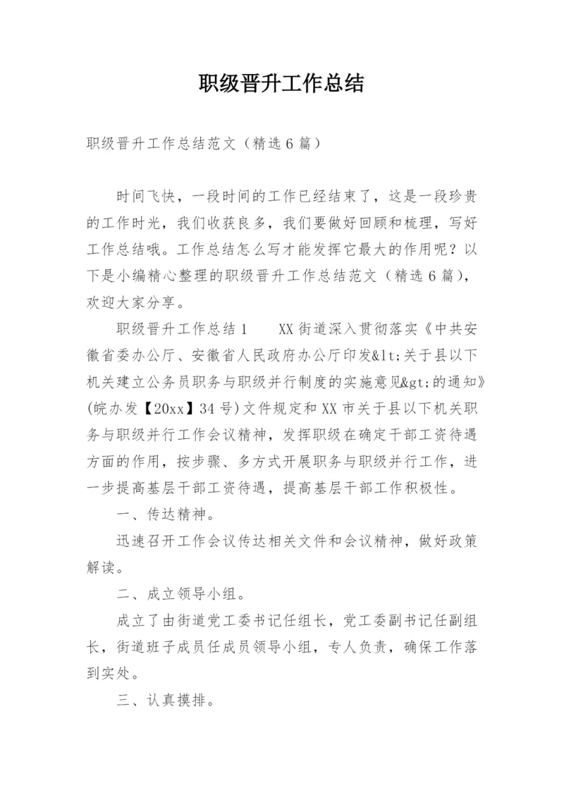 职级晋升工作总结.docx