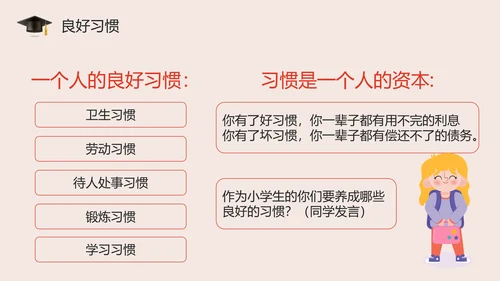 培养好习惯成就好人生主题教育PPT模板