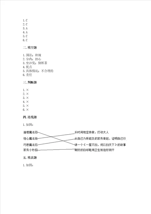 部编版四年级上册道德与法治期中测试卷附参考答案综合卷