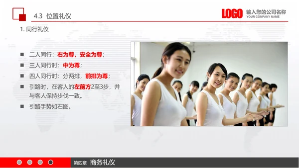 实用员工入职商务礼议培训PPT