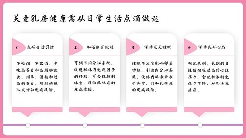 女性健康知识讲座PPT模板