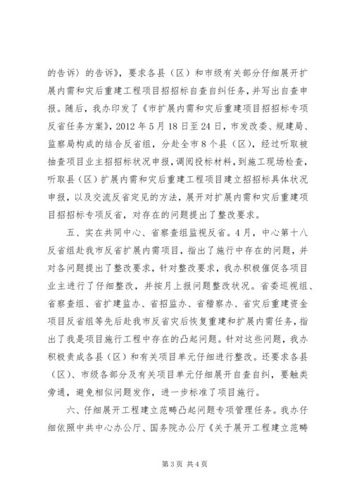 发改委稽察情况汇报.docx