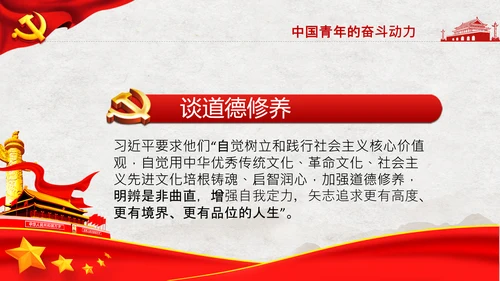 共青团青年学习共产党成立100周年讲话PPT
