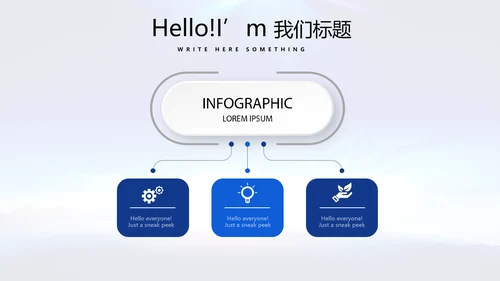 蓝色大气公安警察动态PPT