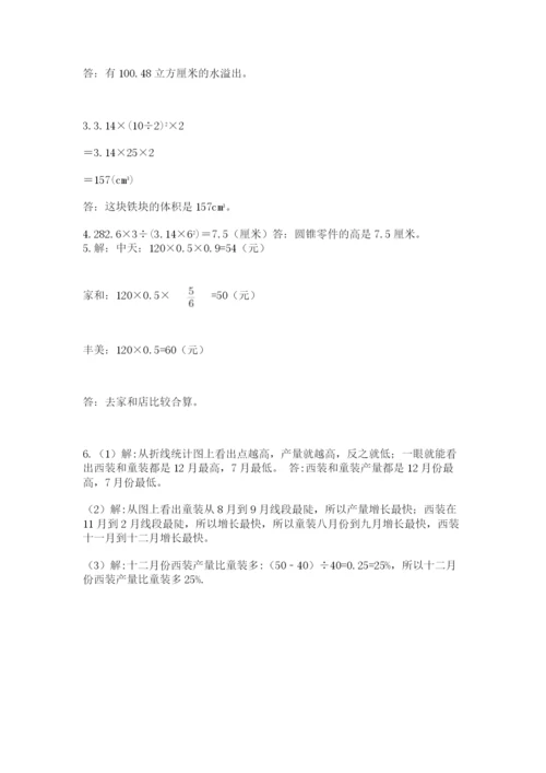成都外国语学校小升初数学试卷含答案（综合题）.docx