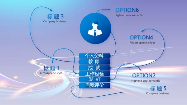 蓝色大气奔跑励志年终述职报告PPT动态模板