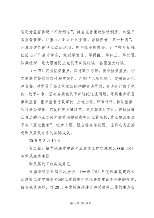 某局党风廉政建设和反腐败工作实施意见.docx