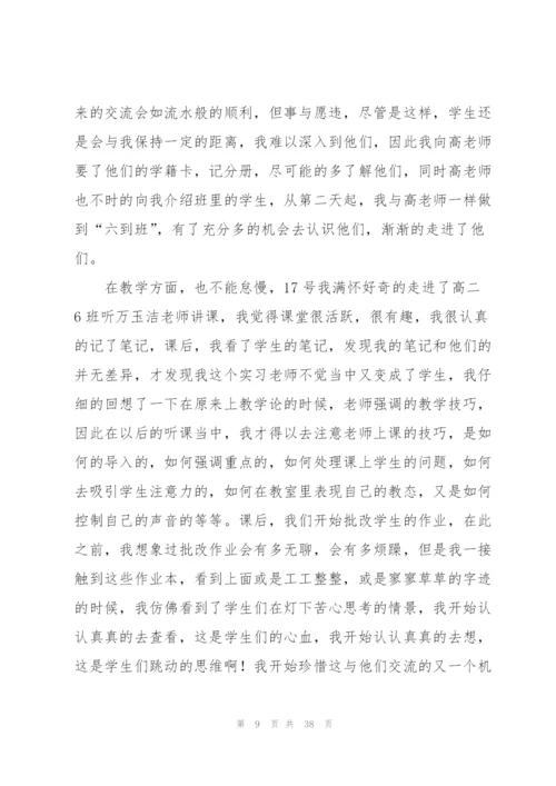 幼儿园教育个人实习总结10篇.docx