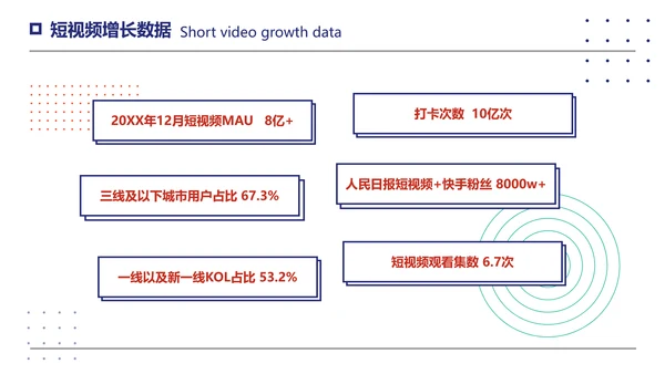 简约创意风红蓝抖音运营方案