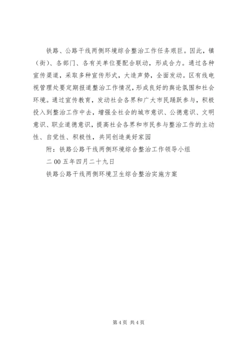 铁路公路干线两侧环境卫生综合整治实施方案 (7).docx