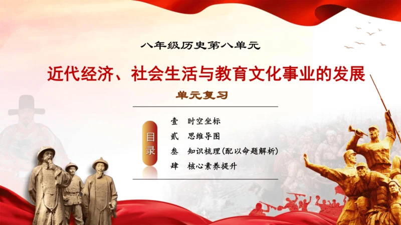 第八单元  近代经济、社会生活与教育文化事业的发展（复习课件）-【课堂无忧】新课标同步核心素养课堂