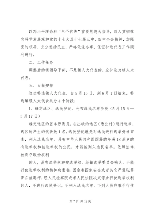 乡人大代表补选工作实施方案.docx