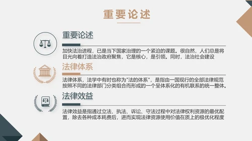 严谨大气法律法学律师工作汇报动态PPT模板