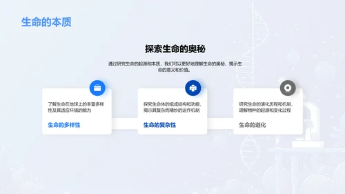 探析生命起源PPT模板