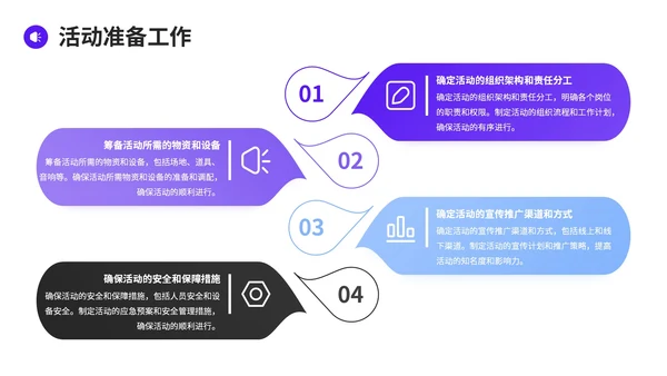 紫色简约风精彩活动分享PPT模板