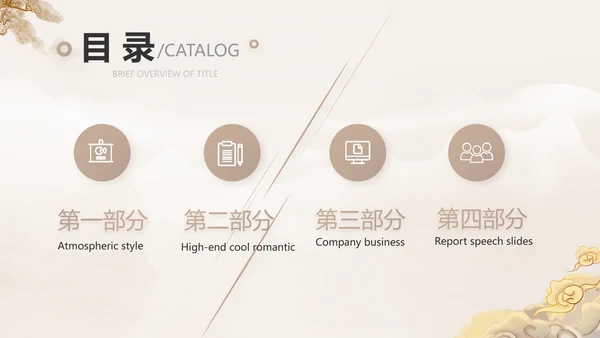 古典中国风古代神话故事介绍PPT