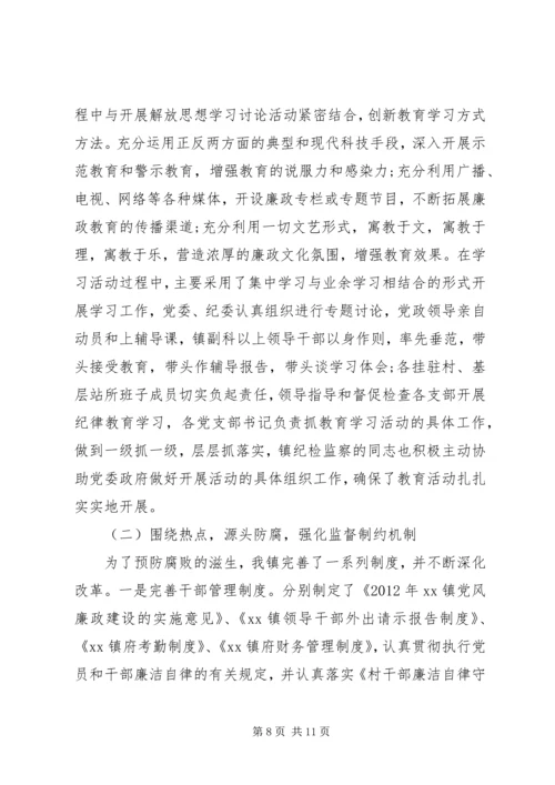 乡镇纪委副书记个人工作总结范文.docx