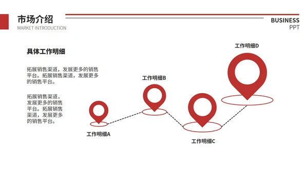 红色简约季度总结汇报通用PPT模板