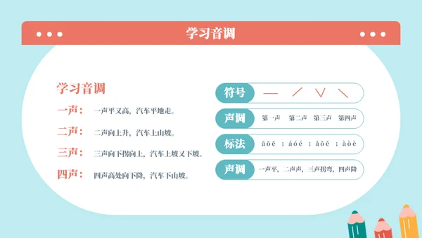 一起来学拼音认读课件通用PPT模板