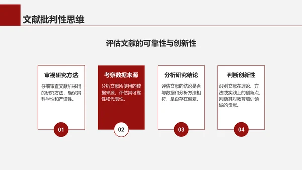 红色商务风专业文献导读与讨论PPT模板
