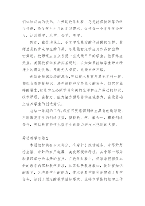 劳动教学总结.docx