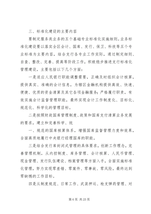 银行标准化管理实施方案 (2).docx