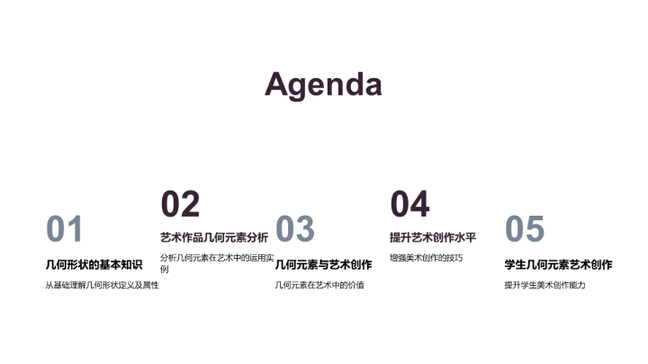 几何元素在艺术创作中的应用PPT模板