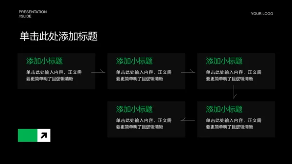 绿色简约能源储能产业通用PPT演示模板