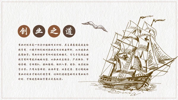 创意复古融资投资商业计划书PPT模板