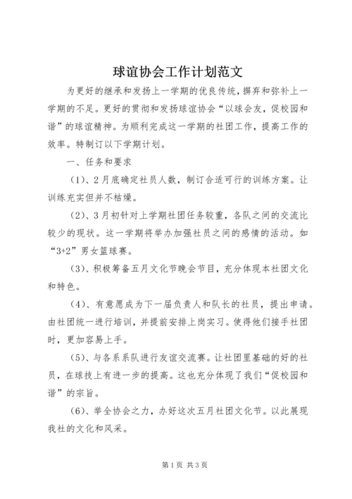 球谊协会工作计划范文.docx