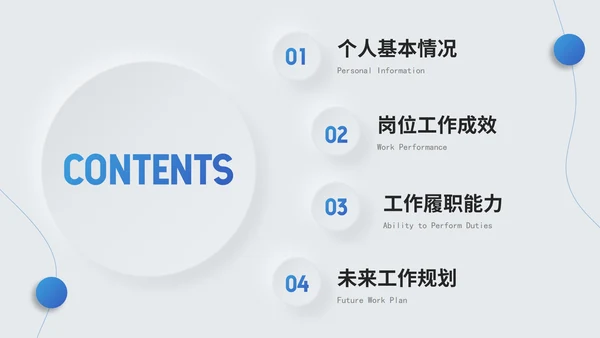 蓝色简约个人介绍竞聘简历PPT模板