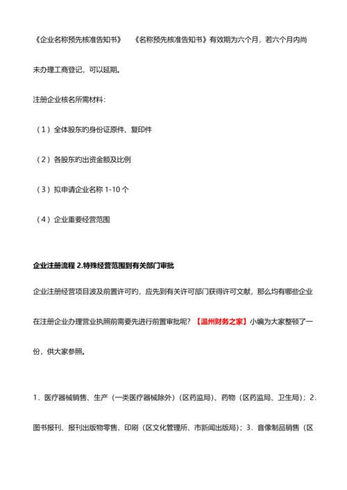 温州注册公司流程及费用.docx