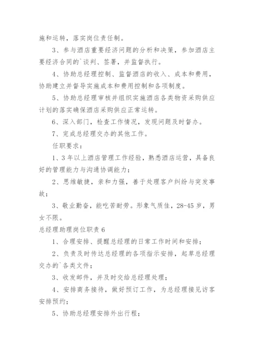 总经理助理岗位职责.docx