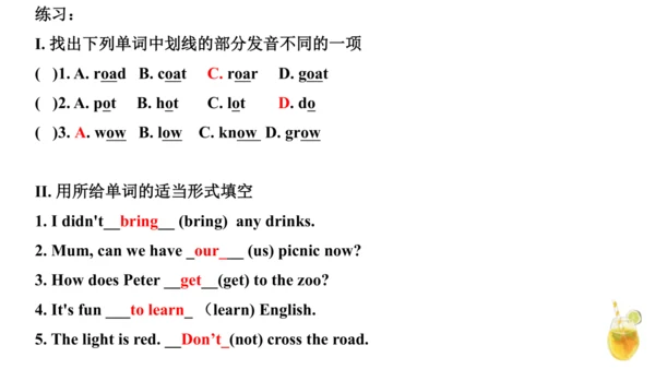 外研版（一年级起点）六年级上册英语Module6-Module10知识点讲解课件（66张）