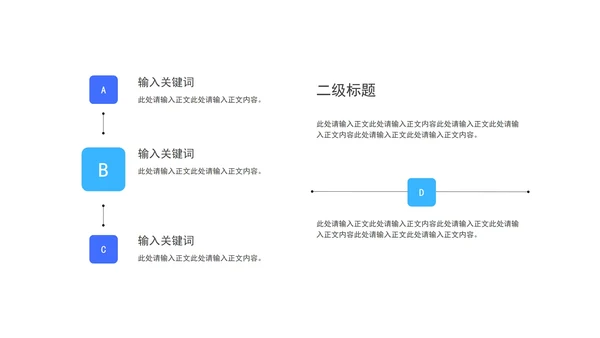 蓝色季度总结工作述职报告PPT模板