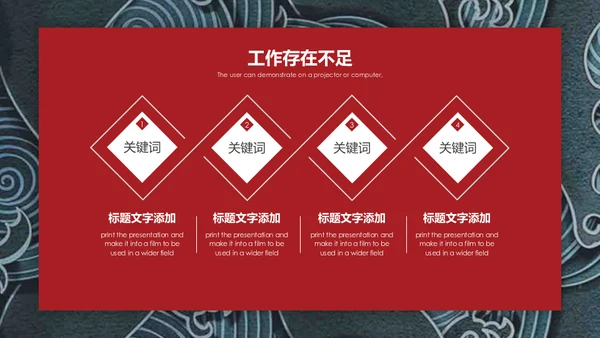 浮士绘巨浪纹理年度工作总结汇报通用PPT模板