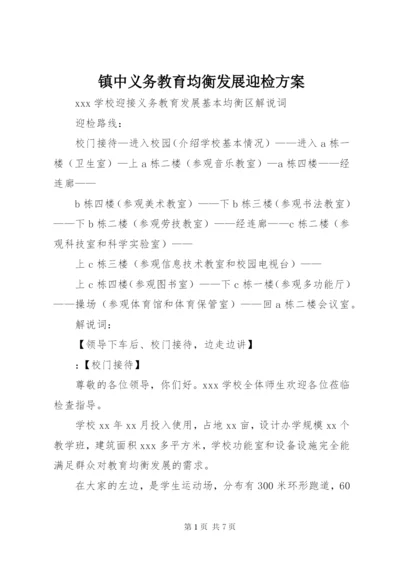 镇中义务教育均衡发展迎检方案 (4).docx